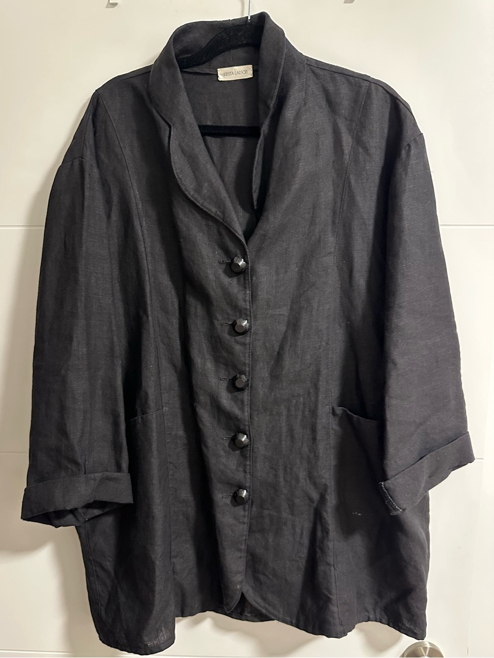 Krista Larson Linen Lagenlook Jacket